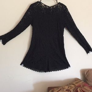 Black lace romper